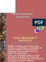 16. Planes, Programas y Proyectos