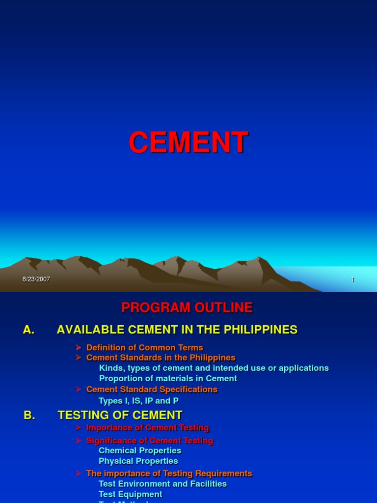 Cement | Cement | Concrete