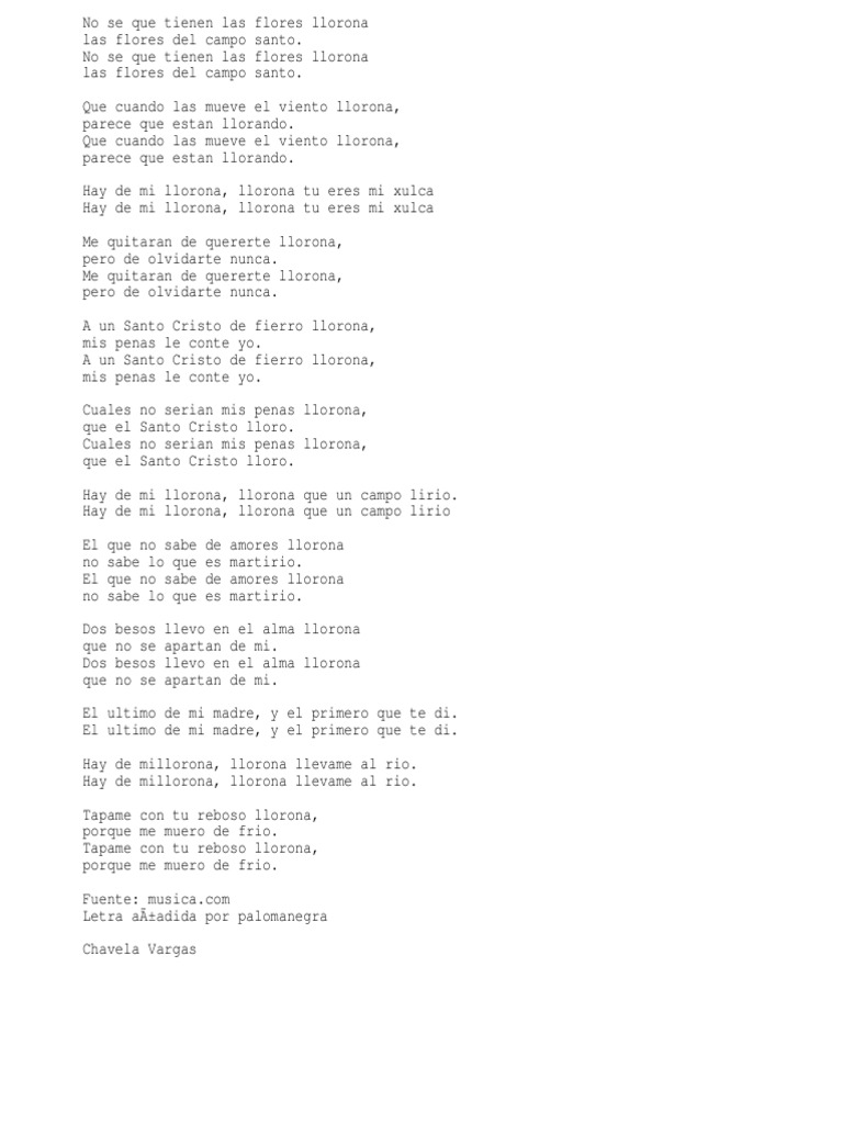 Letra de 