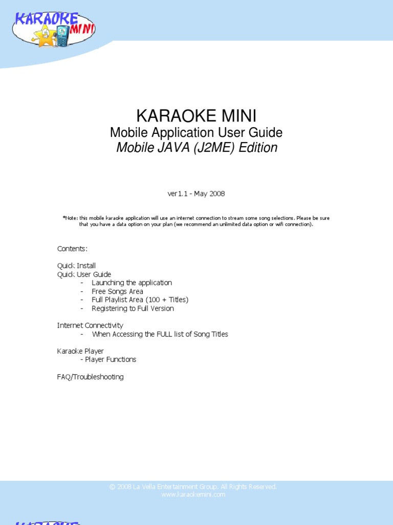 Karaoke Mini App User Guide | PDF | Oracle Acquisitions | Classes Of ...