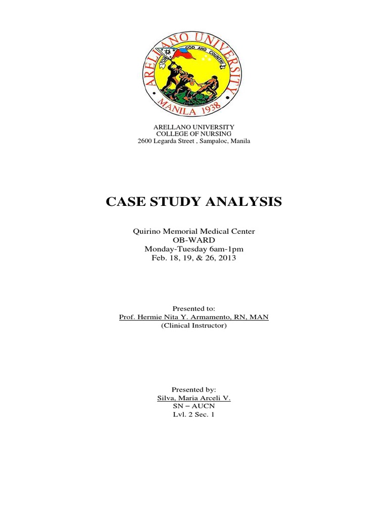 Cesarean Section Case Study Analysis | PDF | Opioid | Pharmaceutical Drug