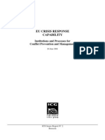 EU CRISIS RESPONSE CAPABILITY, Institutions and Processes For Conflict Prevention and Management, 26 June 2001