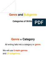 genre and sub genre