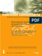 Estudio Post Launch Naturlinea. Rev. Española Nutr. Comunitaria. 2006 PDF