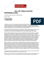 Noam Chomsky - On LIBYA and The Unfolding Crises PDF