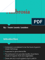 Ambrosia: By:-Team Leonic Leaders