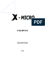 X-VDO MP4 F510: Quick Start Guide