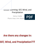 Global Warming: SST, Wind, and Precipitation: Halmar Halide Physics Dept, Univ. Hasanuddin