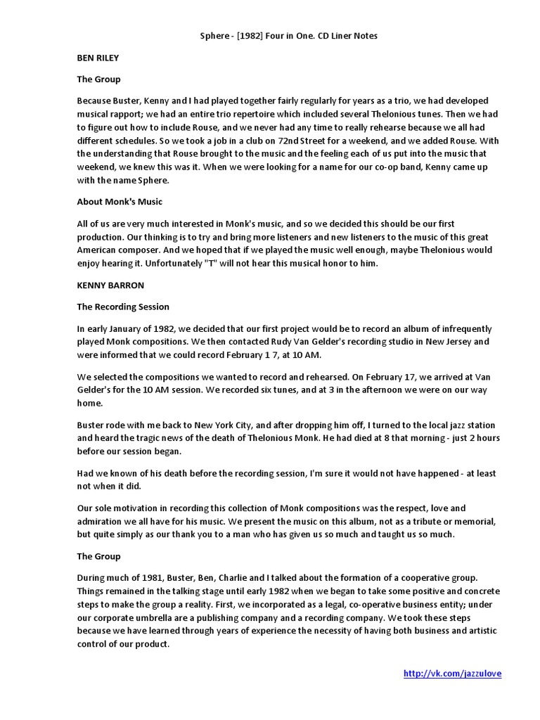 Liner notes app picture