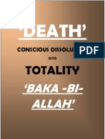 Death the Conscious Dissolution