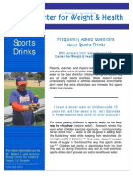 CWH Sports Drinks FAQ Sheet