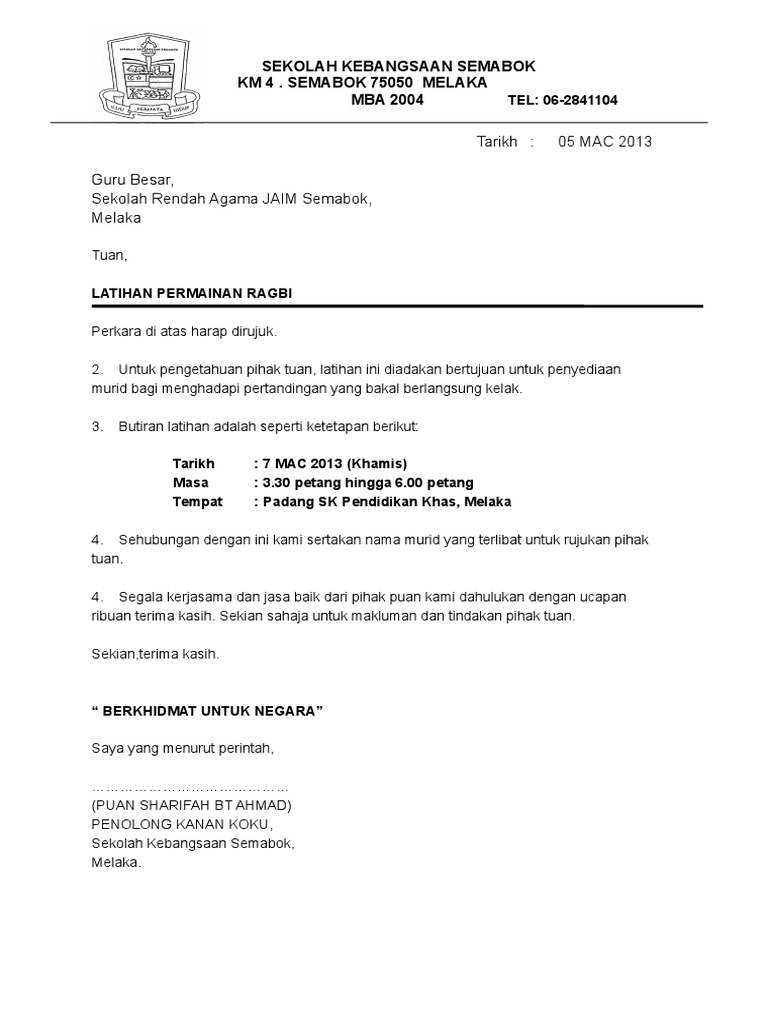 Surat Pelepasan Jaim Pdf