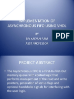 Implementation of Asynchronous Fifo Using VHDL