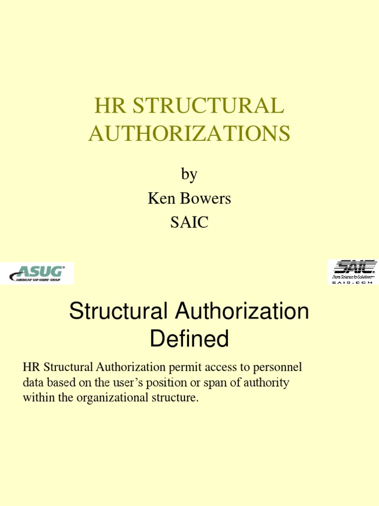 Structural Authorizations in SAP HR | PDF | Superuser | Software ...