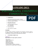 Publicidad - Psicoterapia Cognitivo Conductual 2013