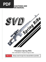 A&K SVD Dragunov Sniper Rifle Manual