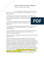 CESPE - 2013 - MPE-RO - Promotor de Justiça – questão 18