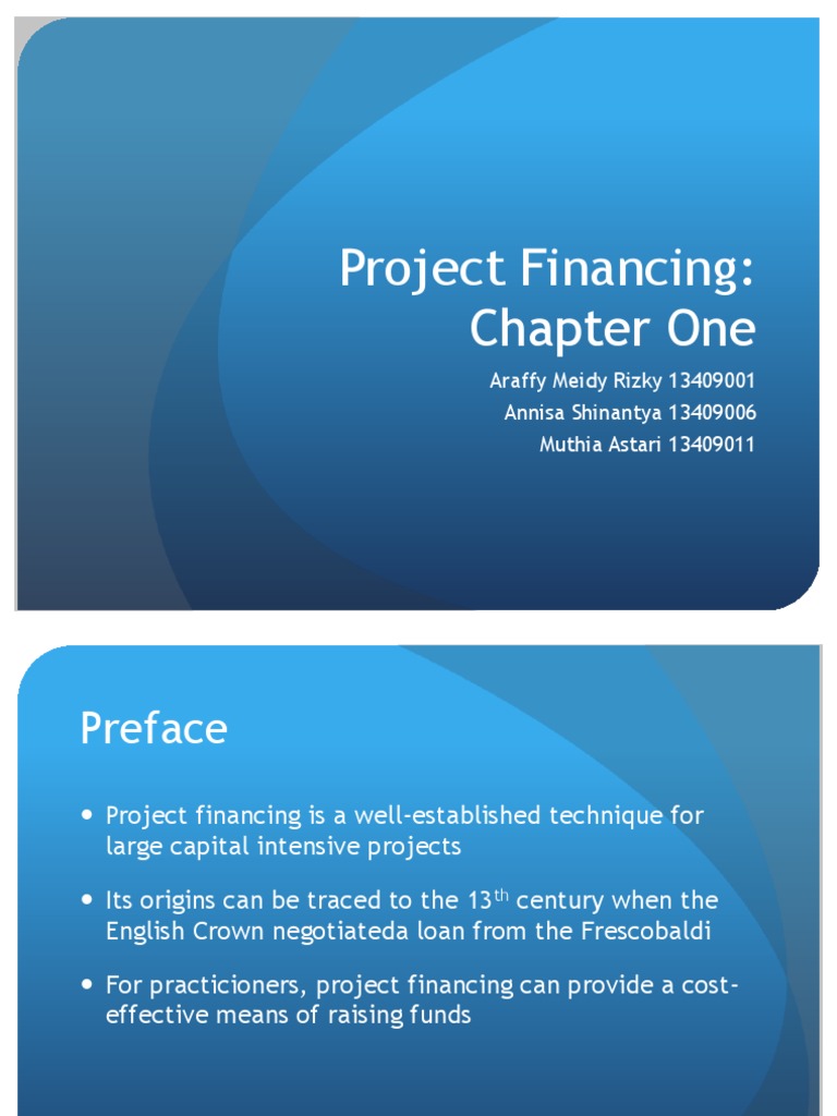What is project financing pdf project finance debt