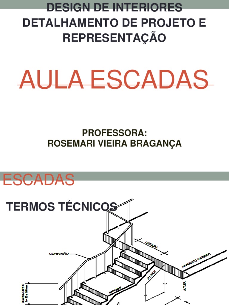 Planilha para cálculo de lances de escada 