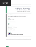 Download Pengantar Manajemen Mutu - Total Quality Management TQM - Profil an BNI Implementasi Project Dan Kerangka wwwaloneareacom by Imam Ciptarjo SN17781245 doc pdf