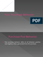 Purchase Post Behavior