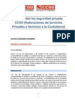 2013-10-14_enmiendas Ccoo_ley Seguridad Privada