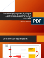 Determinar La Temperatura de Salida de Los Productos