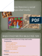 Contexto Histórico y Social Baja Edad Media