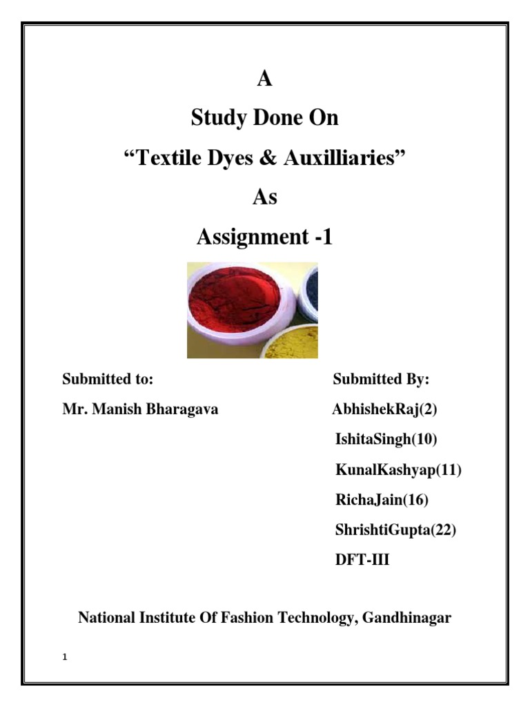 Dyeing And Printing Pdf Dye Dyeing