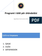 Programi i AAK Per Shendetesi. Zgjedhjet komunale 2013