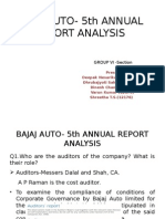 Bajaj Auto Annual Report - Secc - grp6