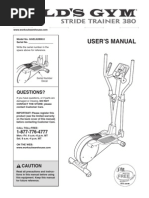 Gold's Gym Manual Elliptyc