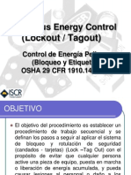 LOTO Procedimiento de Control de Energía Peligrosa