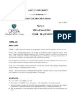 7c37afinal Placement Nommtice - CRISIL