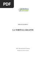 Quiroga Horacio - La Tortuga Gigante PDF | PDF | Ocio | Naturaleza