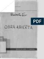 Umberto Eco - Obra Abierta (1965)