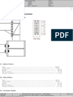 Beam To Column Connection 2. Input Data of The Connection