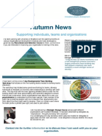 Autumn News: Supporting Individuals, Teams and Organisations