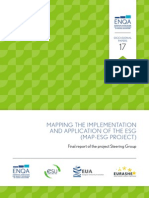 Mapping The Implementation and Application of The Esg (Map-Esg Project)