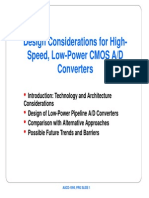 Low Power CMOS AD Converters