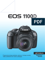 Canon EOS 1100D Lietuviška Instrukcija