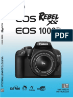 Canon EOS 1000D Lietuviška Instrukcija