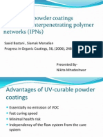 Uv-Curable Powder Coatings Containing Interpenetrating Polymer Networks (Ipns)