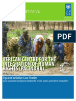 Case Studies UNDP: AFRICAN CENTRE FOR THE INTEGRATION OF HUMAN RIGHTS (PACINDHA), Mali