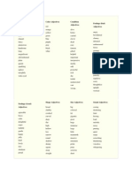 Comprehensive List of Adjectives to Describe Appearance, Color, Condition and More