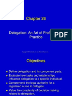 Delegation: An Art of Professional Practice