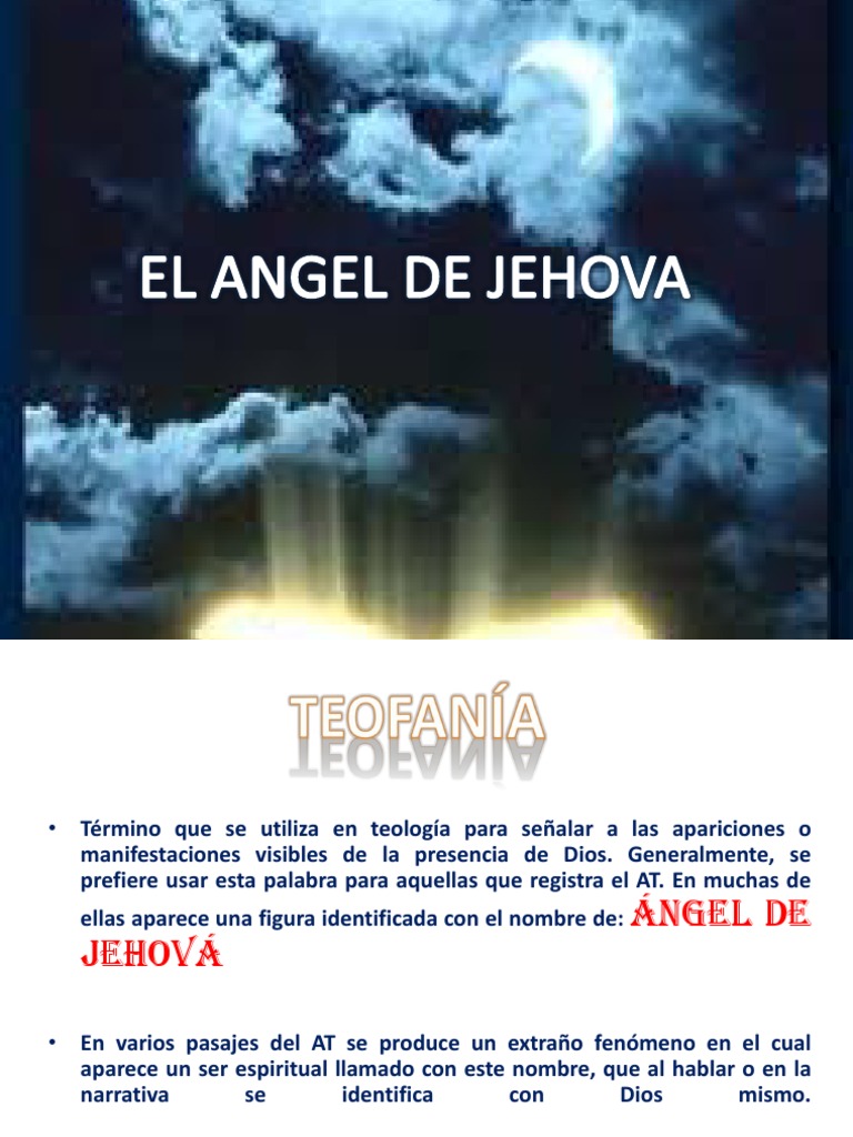 El Angel de Jehova Tetragrammaton Moisés