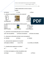 Prueba de Lectura Complementaria Mes de Septiembre