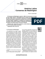 América Latina y el Consenso de Washington