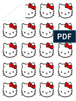 Hello Kitty Macaron Template